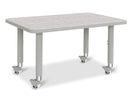 Berries Rectangle Activity Table - 24" X 36", Mobile - Driftwood Gray/Gray/Gray