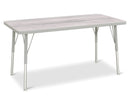 Berries Rectangle Activity Table - 24" X 48", A-height - Driftwood Gray/Gray/Gray