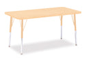 Berries Rectangle Activity Table - 24" X 48", A-height - Maple/Maple/Camel