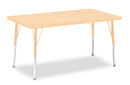 Berries Rectangle Activity Table - 30" X 48", A-height - Maple/Maple/Camel