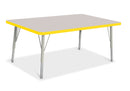 Berries Rectangle Activity Table - 30" X 48", E-height - Gray/Yellow/Gray