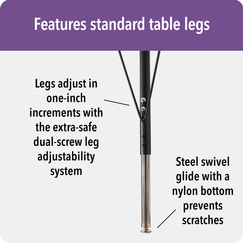 Berries Rectangle Activity Table - 30" X 60", A-height - Gray/Purple/Gray