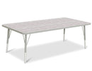 Berries Rectangle Activity Table - 30" X 60", E-height - Driftwood Gray/Gray/Gray