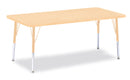 Berries Rectangle Activity Table - 30" X 60", E-height - Maple/Maple/Camel