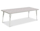 Berries Rectangle Activity Table - 30" X 72", A-height - Driftwood Gray/Gray/Gray