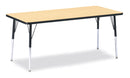 Berries Rectangle Activity Table - 30" X 72", A-height - Maple/Black/Black