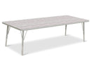 Berries Rectangle Activity Table - 30" X 72", E-height - Driftwood Gray/Gray/Gray