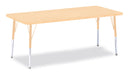Berries Rectangle Activity Table - 30" X 72", E-height - Maple/Maple/Camel