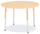 Berries Round Activity Table - 36" Diameter, A-height - Maple/Maple/Camel