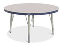 Berries Round Activity Table - 36" Diameter, E-height - Gray/Navy/Gray