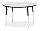 Berries Round Activity Table - 42" Diameter, A-height - Gray/Black/Black