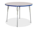 Berries Round Activity Table - 42" Diameter, A-height - Gray/Blue/Gray