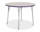 Berries Round Activity Table - 42" Diameter, A-height - Gray/Purple/Gray