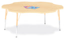 Berries Six Leaf Activity Table - 60", A-height - Maple/Maple/Camel