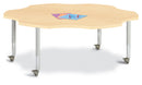 Berries Six Leaf Activity Table - 60", Mobile - Maple/Maple/Gray