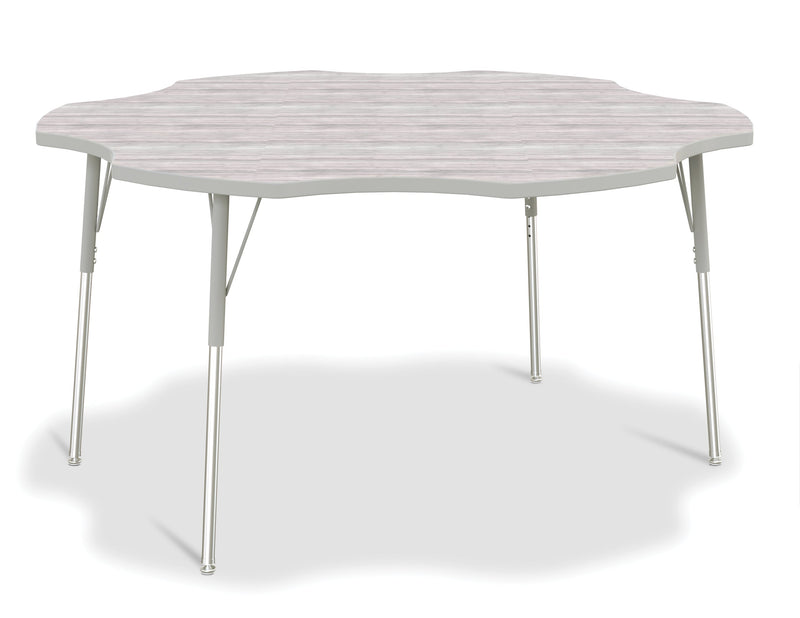 Berries Six Leaf Activity Table - A-height - Driftwood Gray/Gray/Gray