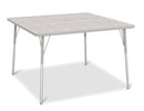 Berries Square Activity Table - 48" X 48", A-height - Driftwood Gray/Gray/Gray