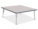 Berries Square Activity Table - 48" X 48", E-height - Gray/Navy/Gray