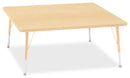 Berries Square Activity Table - 48" X 48", E-height - Maple/Maple/Camel