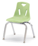 Berries Stacking Chair with Chrome-Plated Legs - 14" Ht - Key Lime