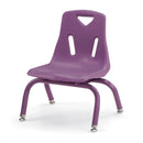 Berries Stacking Chairs with Powder-Coated Legs - 8" Ht - Set of 6 - Purple
