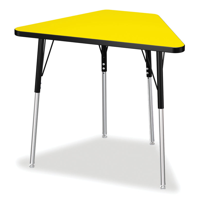 Berries Tall Trapezoid Desk - Yellow/Black/Black