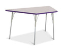 Berries Trapezoid Activity Tables - 30" X 60", A-height - Gray/Purple/Gray