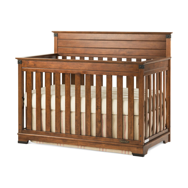 Child Craft Redmond 4-in-1 Convertible Baby Crib in Coach Cherry