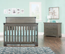 Child Craft Redmond 4-in-1 Convertible Baby Crib in Dapper Gray