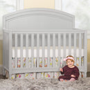 Child Craft Stella 4-in-1 Convertible Baby Crib in Gentle Gray