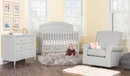 Child Craft Stella 4-in-1 Convertible Baby Crib in Gentle Gray