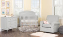 Child Craft Stella 4-in-1 Convertible Baby Crib in Gentle Gray