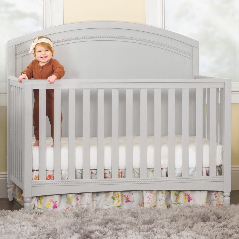Child Craft Stella 4-in-1 Convertible Baby Crib in Gentle Gray