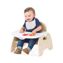 Foundations Easy Serve Ultra-Efficient Wood Feeding Chair with Removable Try and 3-Point Harness - 5" Seat Height