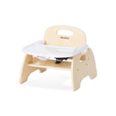 Foundations Easy Serve Ultra-Efficient Wood Feeding Chair with Removable Try and 3-Point Harness - 5" Seat Height