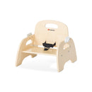 Foundations Easy Serve Ultra-Efficient Wood Feeding Chair with Removable Try and 3-Point Harness - 5" Seat Height
