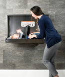 Foundations Full Stainless Horizontal Surface Mount Public Washroom Baby Changing Station