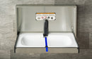 Foundations Full Stainless Horizontal Surface Mount Public Washroom Baby Changing Station