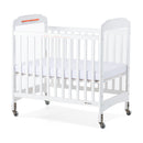 Foundations Next Gen Serenity Fixed-Side Compact Clearview Crib - White