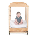 Foundations Next Gen Serenity SafeReach Compact Clearview Crib - Natural