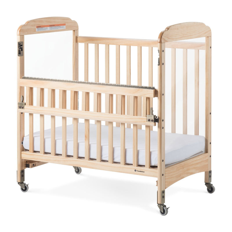 Foundations Next Gen Serenity SafeReach Compact Clearview Crib - Natural