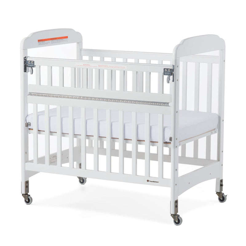Foundations Next Gen Serenity SafeReach Compact Clearview Crib - White