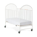 Foundations Pinnacle Full-Size Folding Steel Crib with Oversized Casters
