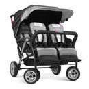 Foundations Quad Sport 4-Passenger Stroller - Gray