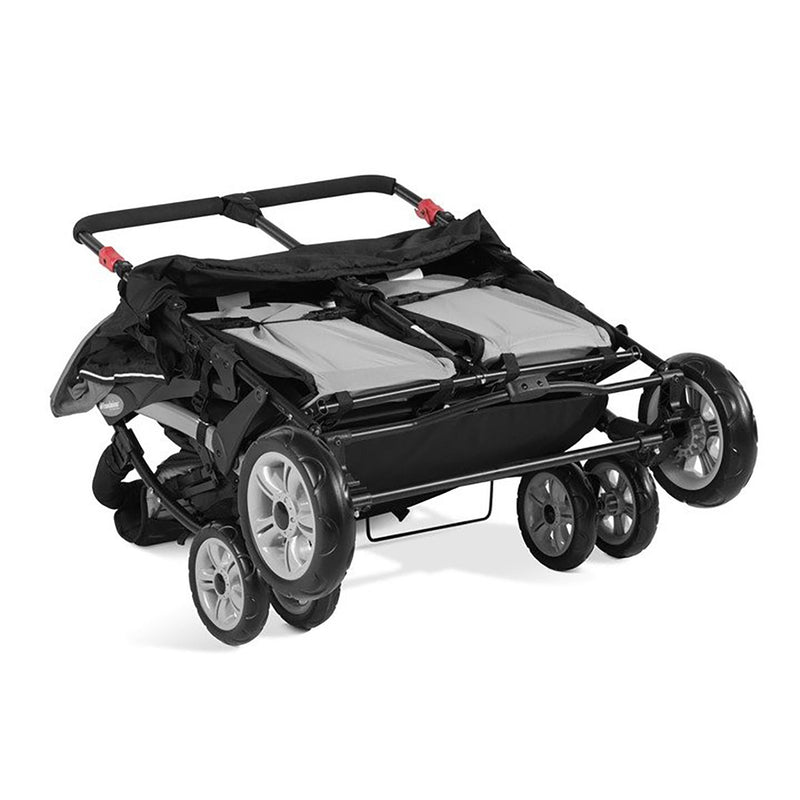 Foundations Quad Sport 4-Passenger Stroller - Gray