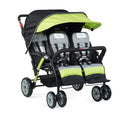 Foundations Quad Sport 4-Passenger Stroller - Lime