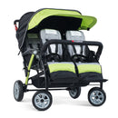 Foundations Quad Sport 4-Passenger Stroller - Lime