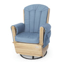Foundations SafeRocker Swivel Rocker Glider - Natural/Blue