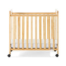 Foundations Safetycraft Fixed-Side Child Care Crib with Adjustable Mattress Board - Clearview-Natural