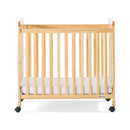 Foundations Safetycraft Fixed-Side Child Care Crib with Adjustable Mattress Board - Slatted-Natural